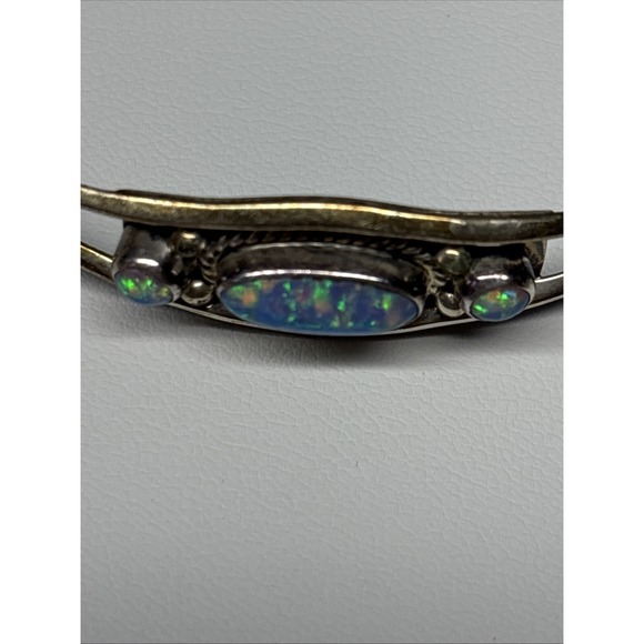 BENNIE BOWEKATY BRACELET STERLING SILVER WITH OPALS - Picture 14 of 16